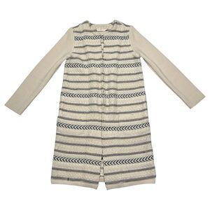 Tory Burch Paneled Jacquard Knit Coat Cardigan